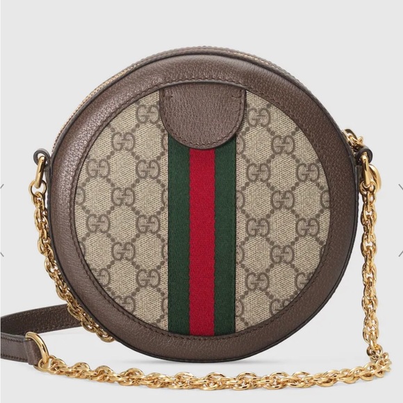 Gorgeous GUCCI OPHIDIA ROUND SHOULDER BAG, worn once, excellent condition - Picture 3 of 7